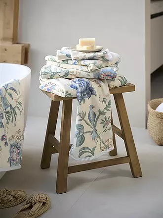 PIP STUDIO | Gästetuch 30x50cm SECRET GARDEN Weiss-Blau | 